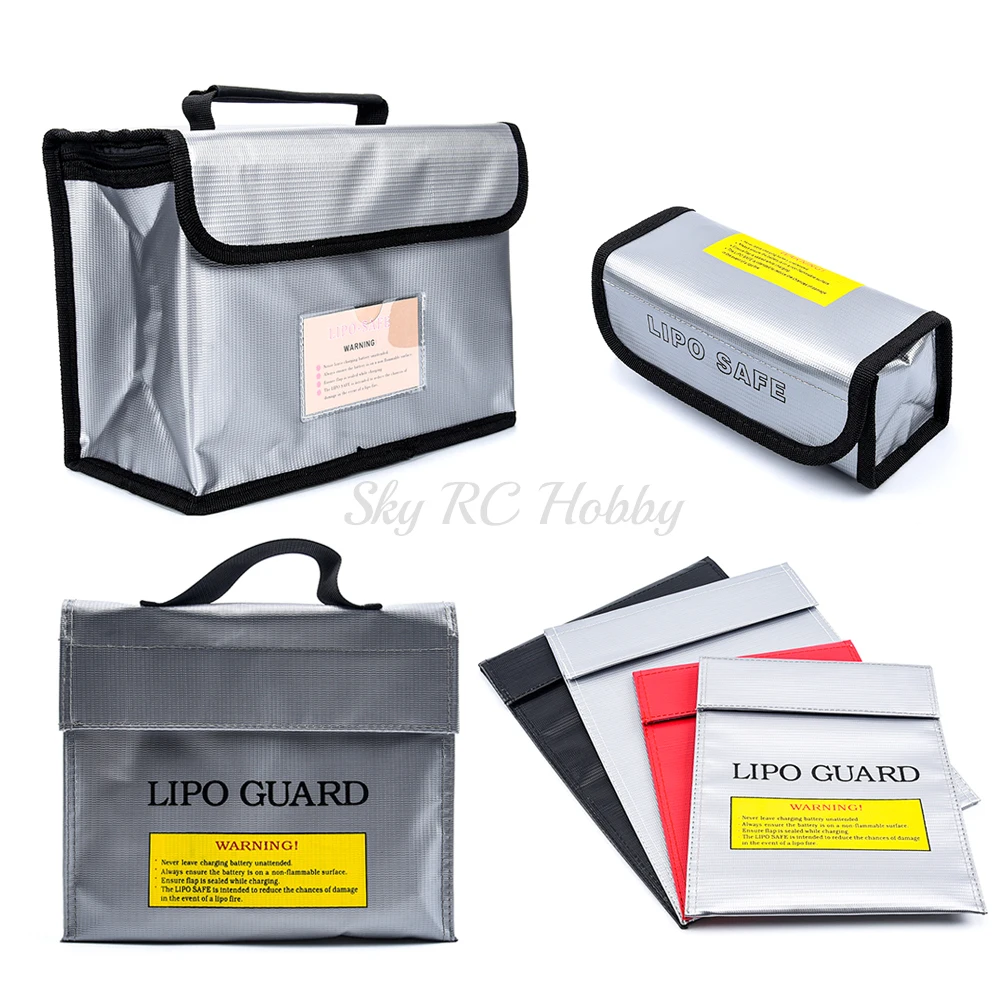 

NEW Lipo Battery Safe Bag Fireproof Explosionproof Bag RC Lipo Battery Guard Safe Portable Storage Battery Safety Bag