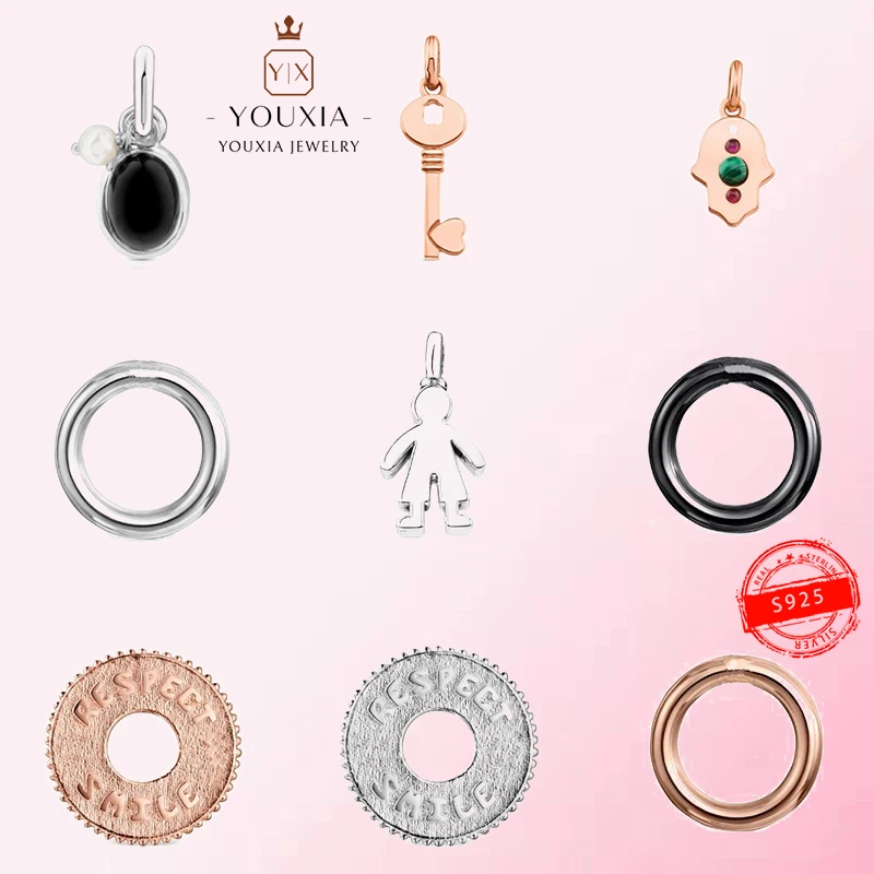 

Забавный простой и изысканный модный кулон из серебра 925 пробы на заказ в масштабе 1:1