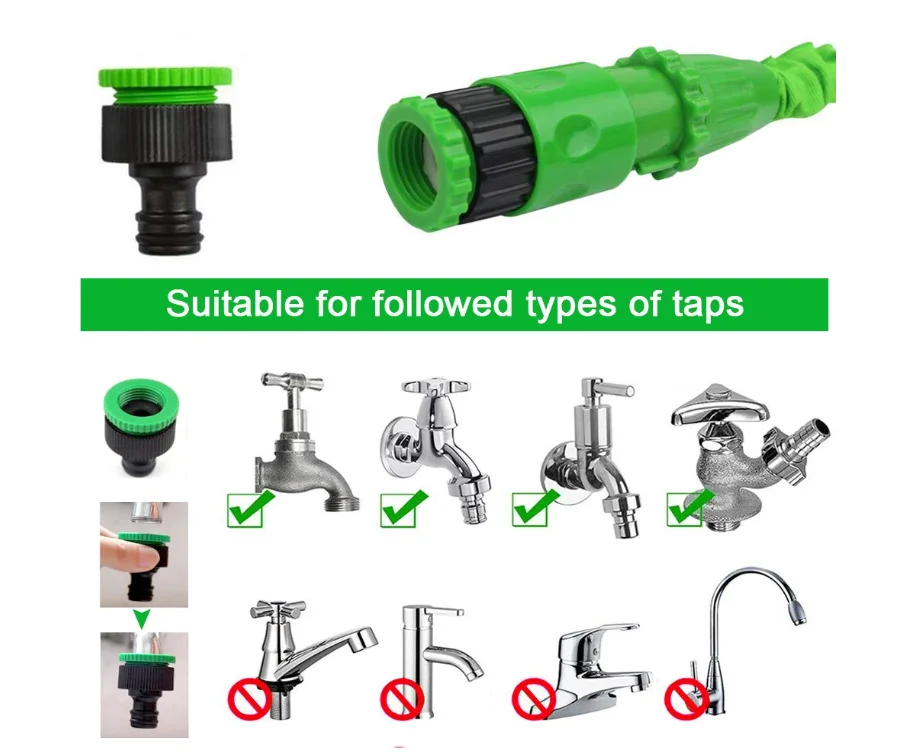 Регулируемый гибкий садовый шланг горячая Распродажа 25 200 футов для полива с