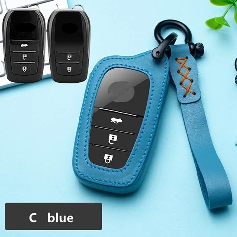 Автомобильный чехол-брелок из натуральной кожи держатель для Toyota Avalon Camry Land Cruiser