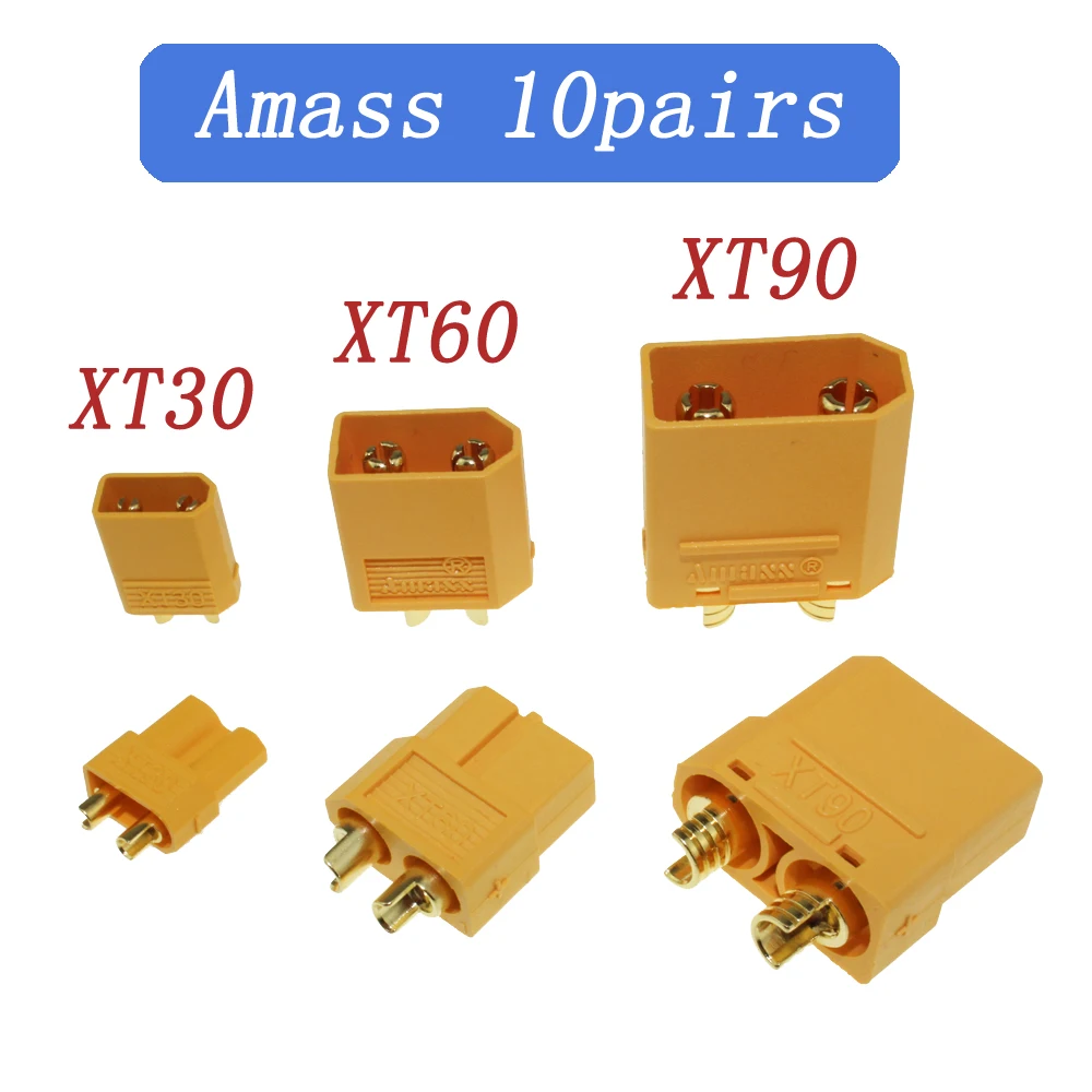 Amass XT90S XT90 S anti искры XT30U XT60 MR30 XT60H разъем Вилки мужской женский FPV Drone Батарея