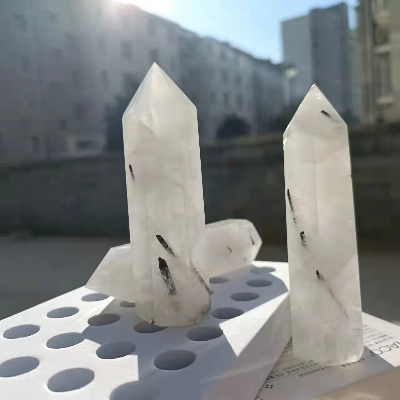 

Натуральный черный турмалин Хрустальная палочка минеральный обелиск рейки лечебная мебель Decoration7-9CM