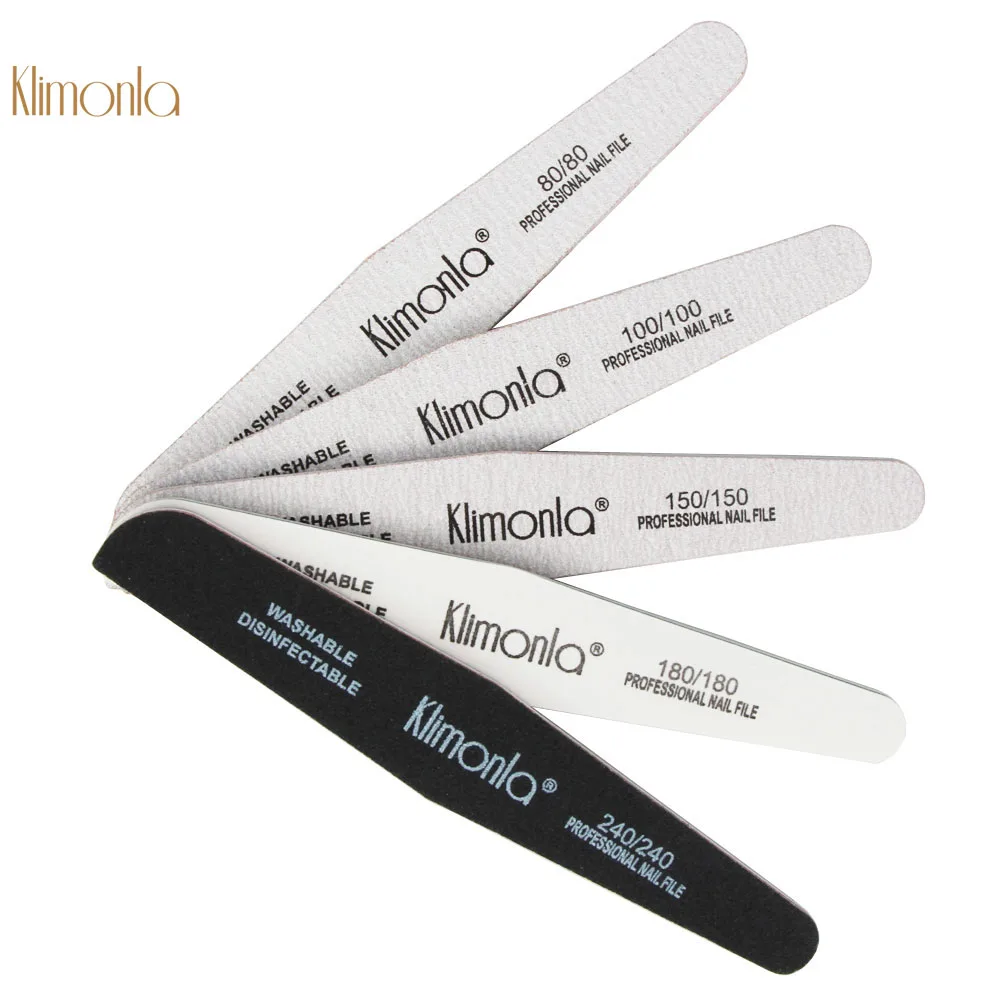 

5Pcs/lot Professional Manicure Set 80/100/150/180/240 Grit Gel Polishing Nail File Grinding Buffer Block Nails Trimming Tools