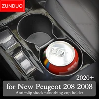 water cup holder protective case for peugeot 2008 e 2008 208 e 208 gt 2019 2020 2021 drink bottle fixed shell dust proof box