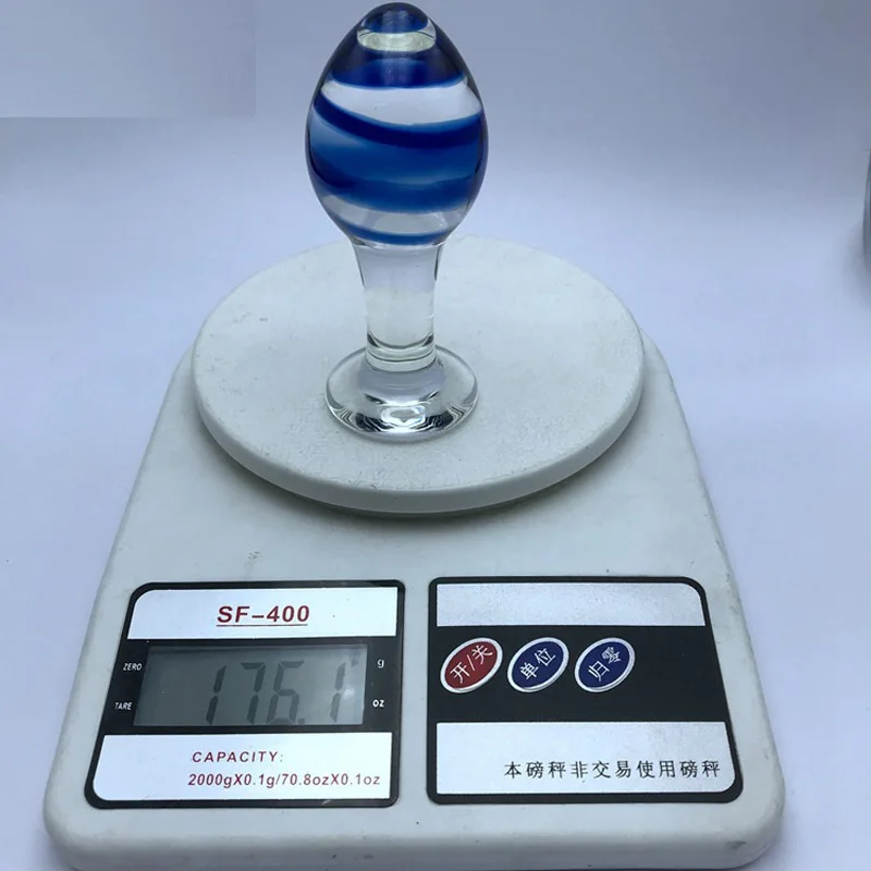 Анальная пробка из стекла Pyrex стеклянная для пениса эротические игрушки анальный