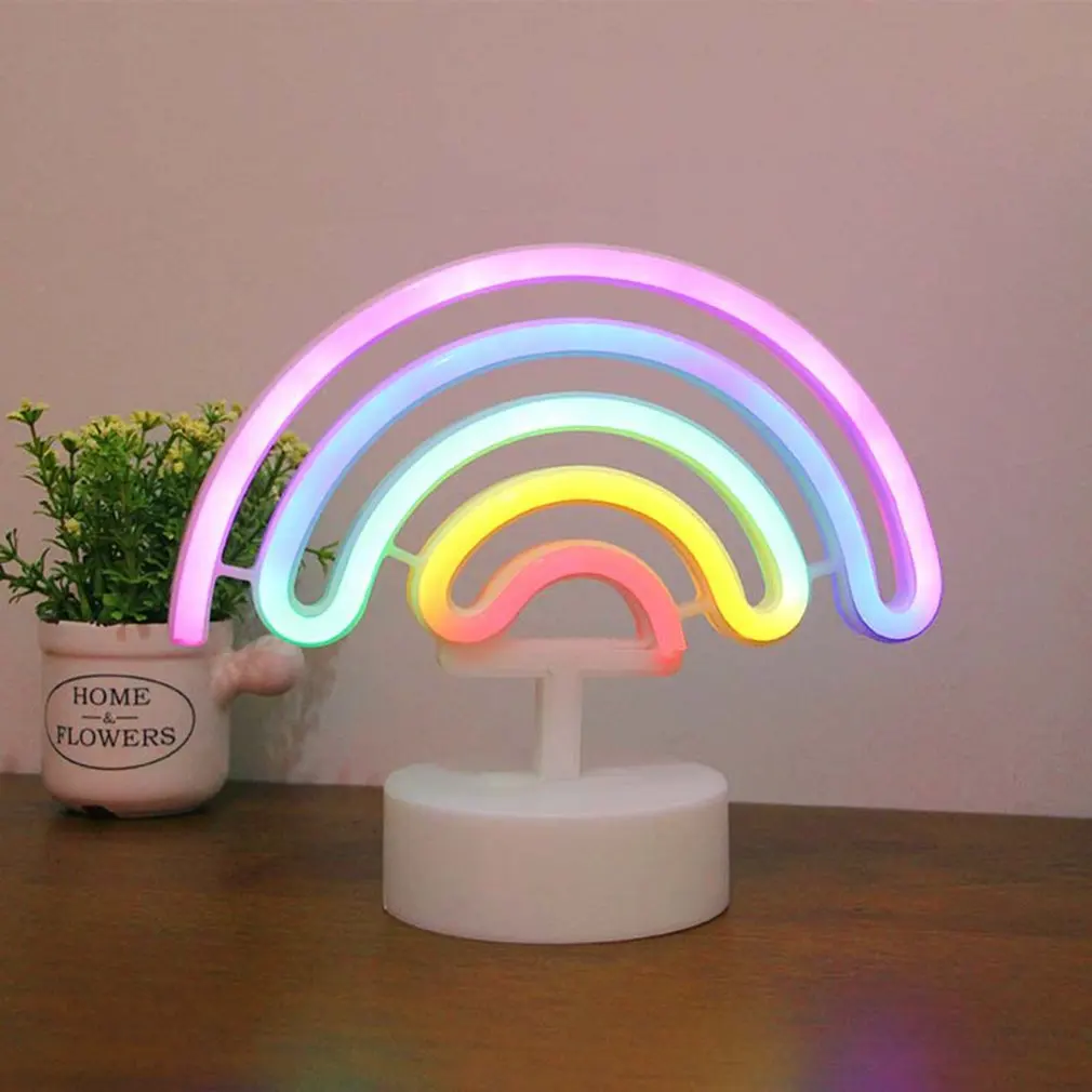 Новинка 2021 ночсветильник в радужной форме аккумулятор USB реквизит для фотосъемки