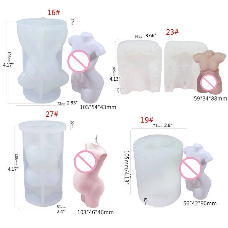 

DIY Human Body Art Mold Home Decor Female Male Body Silicone Resin Casting Mold Model Body Stand Ornaments Resin Molds