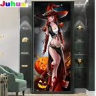 Алмазная вышивка Pretty Sexy Witch, алмазная вышивка 5d с квадратнымикруглыми стразами, портрет, женщина в темноте, 3d вышивка крестиком, подарок
