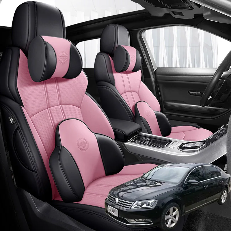 

Nappa Leather 5 seats Car seat covers For vw Volkswagen Passat 2007 2008 2009 2010 2012 2013 2016 2017 2018 2019 accessories