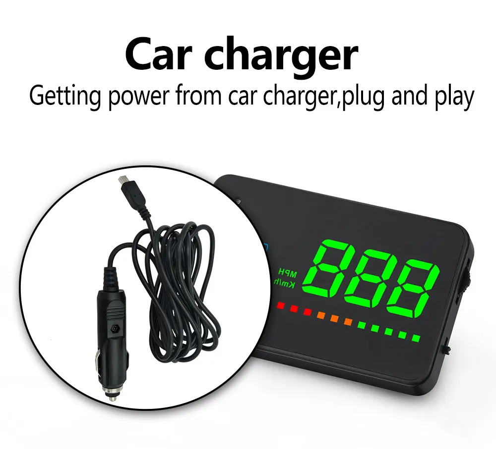 Универсальный автомобильный Head Up Дисплей превышение скорости Предупреждение