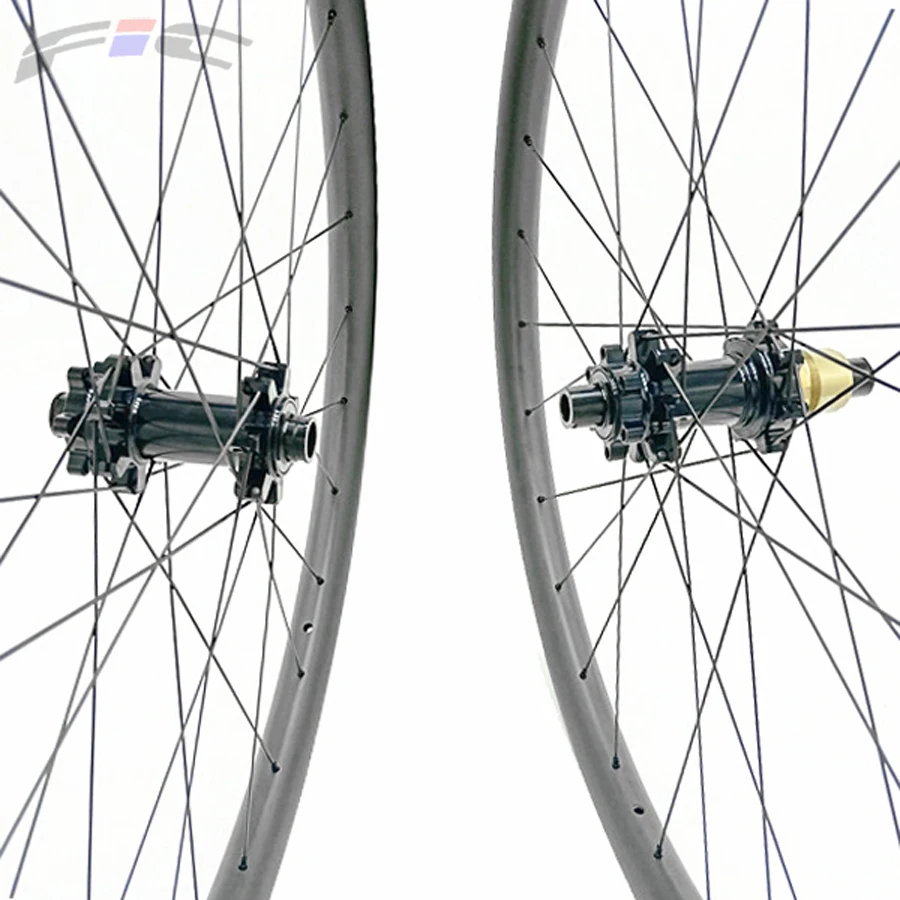 Феск mtb Колесная 29er 36 мм широкий hookless 28h с powerway M45 концентратор прямой pull M15x100mm M12x142mm AM enduro Углеродные 29 колеса