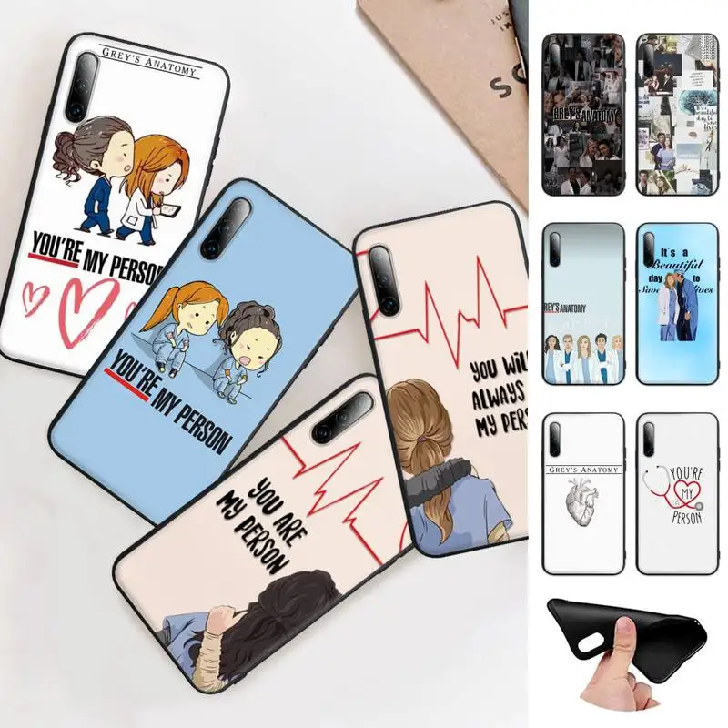 

Greys Anatomy You're My Person Phone Case For Huawei Y6 Y7 Y9 Prime 2019 Y9s Mate 10 20 40 Pro Lite Nova 5t Silicone Cover