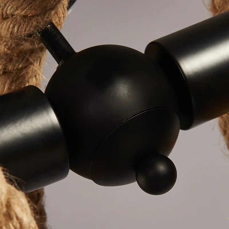 Скандинавский Ретро индустриальный креативный Лофт канделябр из пеньковой