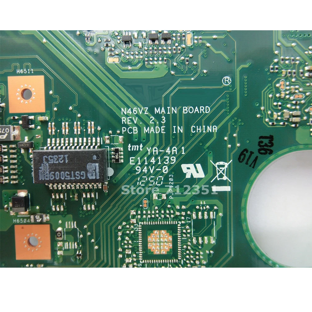 Материнская плата N46VB GT740M 2 Гб VRAM REV 3 SLJ8E HM76 для ASUS N46VZ N46VJ N46VM N46VV материнская 100%