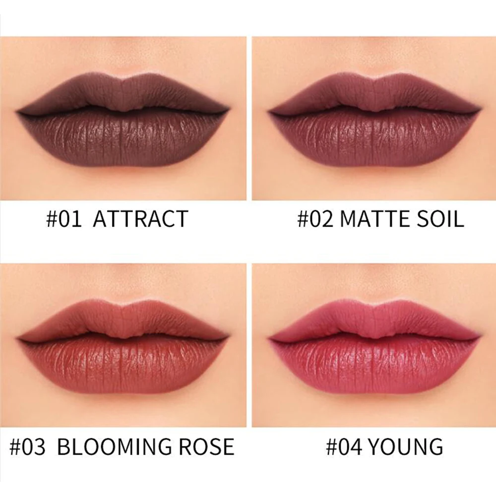 

Lipstick Matte Lipsticks Waterproof Lip Stick Cosmetic Easy to Wear Matte Batom Makeup Velvet Matte Texture