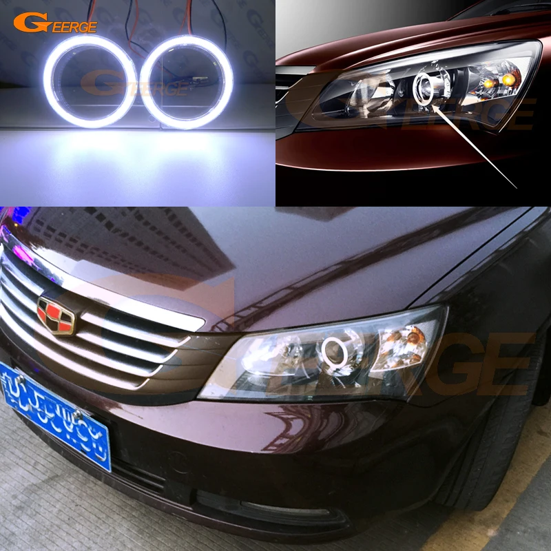 Для Geely Emgrand EC7 RV (Emgrand 7 RV) 2010 2011 2012 отличные ультра яркие COB led Ангельские Глазки halo