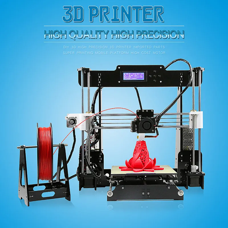 Комплект для 3D-принтера Anet A8 3D printer1.75 мм/0 4 мм акриловая рамка типа DIY