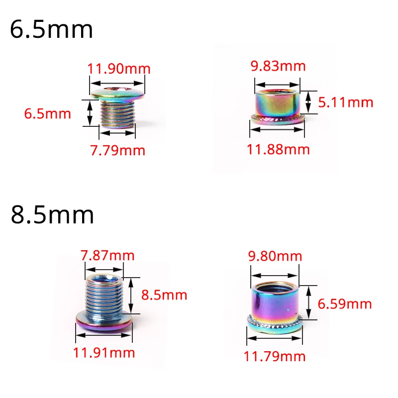 KRSEC 4/5 шт. велосипедный кривошипный болт стоматологические пластины винты