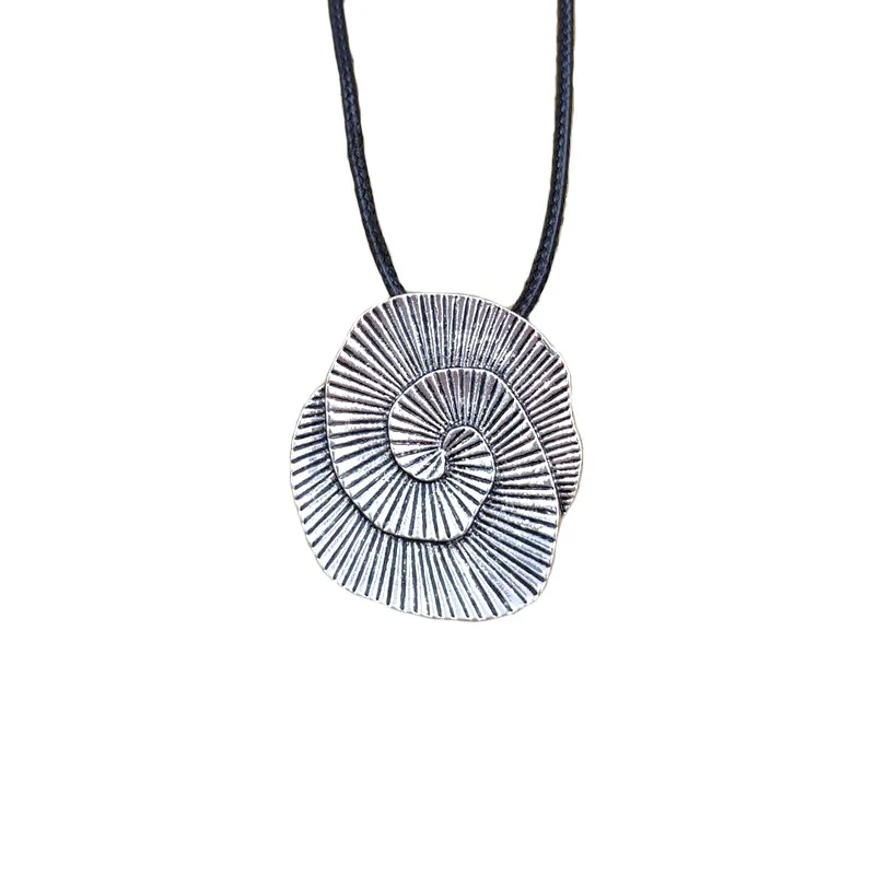 Винтажное длинное ожерелье металлическая подвеска в виде цветка литературном