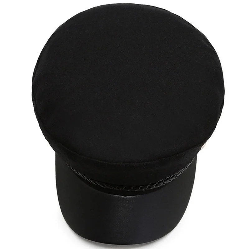 Осенний хлопковый комплект на выход Женская кепка в британском стиле Теплые