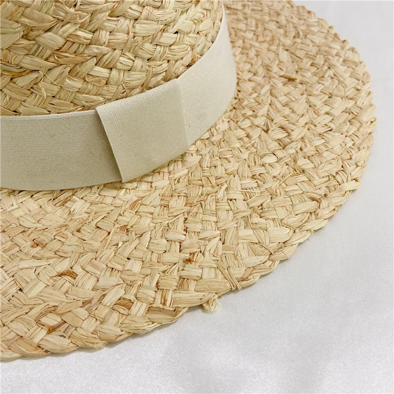 Wide Brim Raffia Straw Fedora Hat Summer Hat for Women Ribbon Decoration Beach Hat Sun Protection Jazz Hat Kentucky Derby Hat