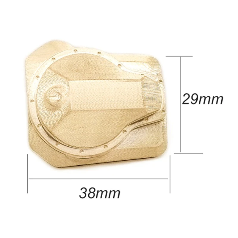 

1 Pair Axle Bridge Cover Brass Counterweight Housing Simulation for 1/10 RC Car