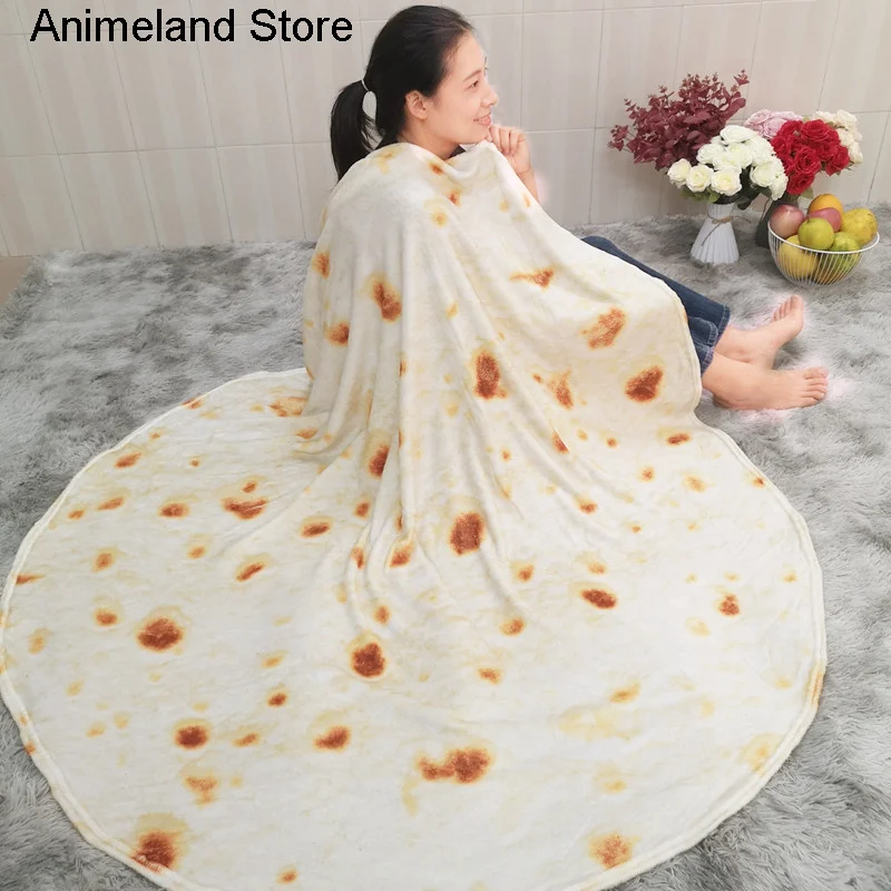 

Одеяло Tortilla для пиццы, мягкое покрывало для кровати, шерстяной диван, плед, плюшевое покрывало