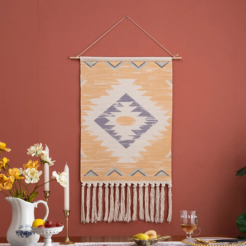 

Nordic Woven Tapestry Home Hotel Home Stay Decorative Wall Tapestry Available In Four Seasons