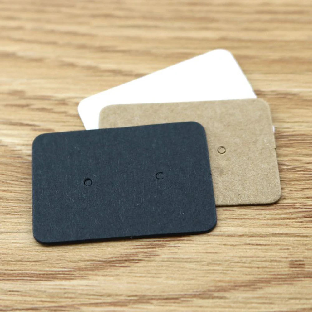 100 шт. 2 5x3 5 см чехлы для ювелирных изделий дисплеи пустая бумага серьги-гвоздики