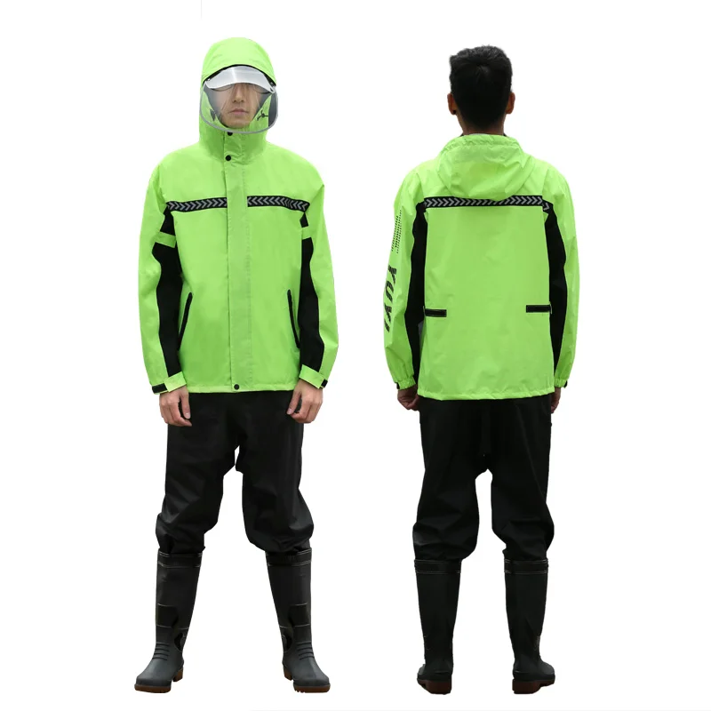 Водонепроницаемая нейлоновая куртка дождевик Женский комплект черный женский с