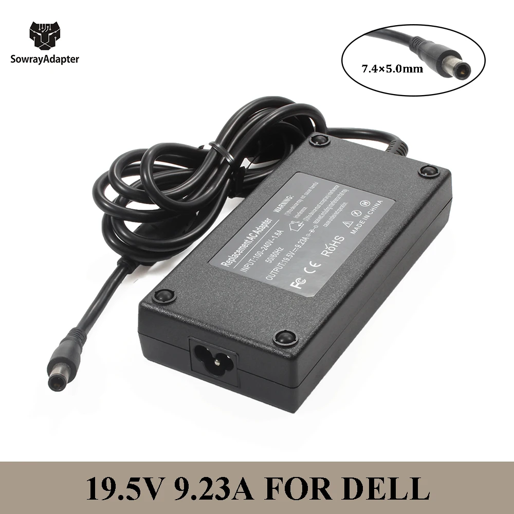 19 5 V 9.23A 7 4*5 0 мм 180 Вт ноутбук Зарядное устройство для Dell Precision M4600 M4700 M4800 Alienware 13 R3