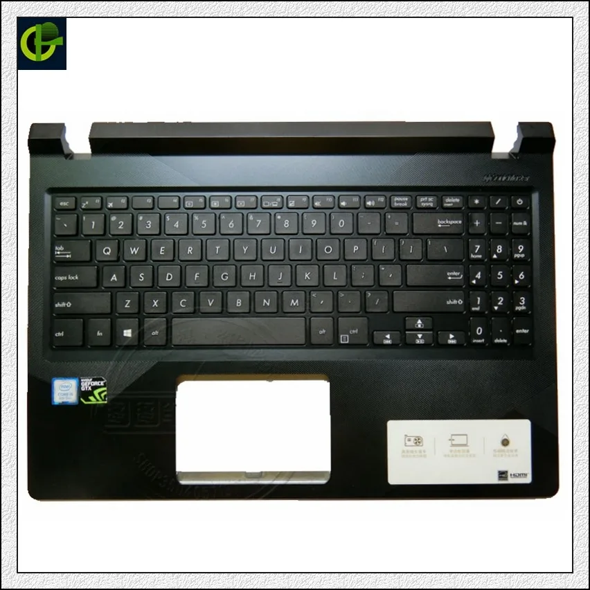 Чехол с английской клавиатурой для ASUS X560 YX560 YX560UD X560UD американский верхний чехол