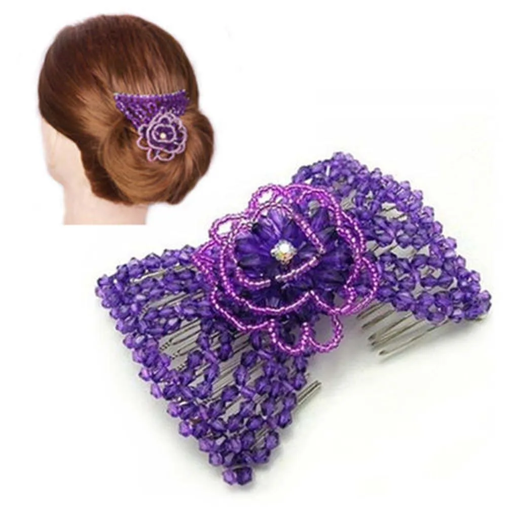 Женские расчески для волос волшебные легкие двойные эластичные заколки