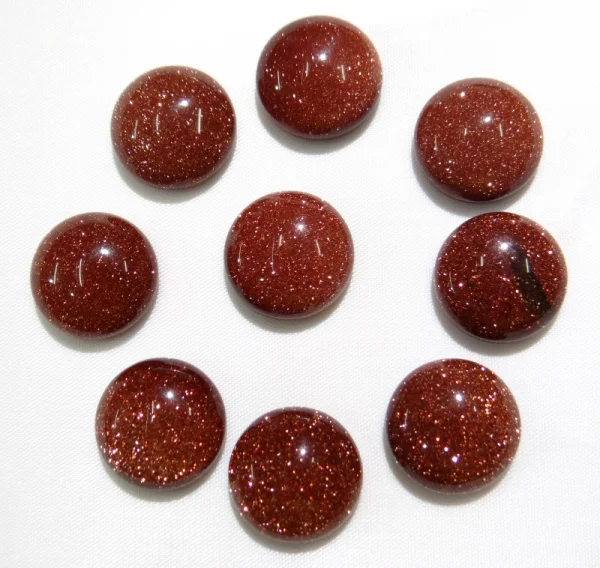 Оптовая продажа 50 шт./лот 14 мм круглые бусины из натурального камня с плоской