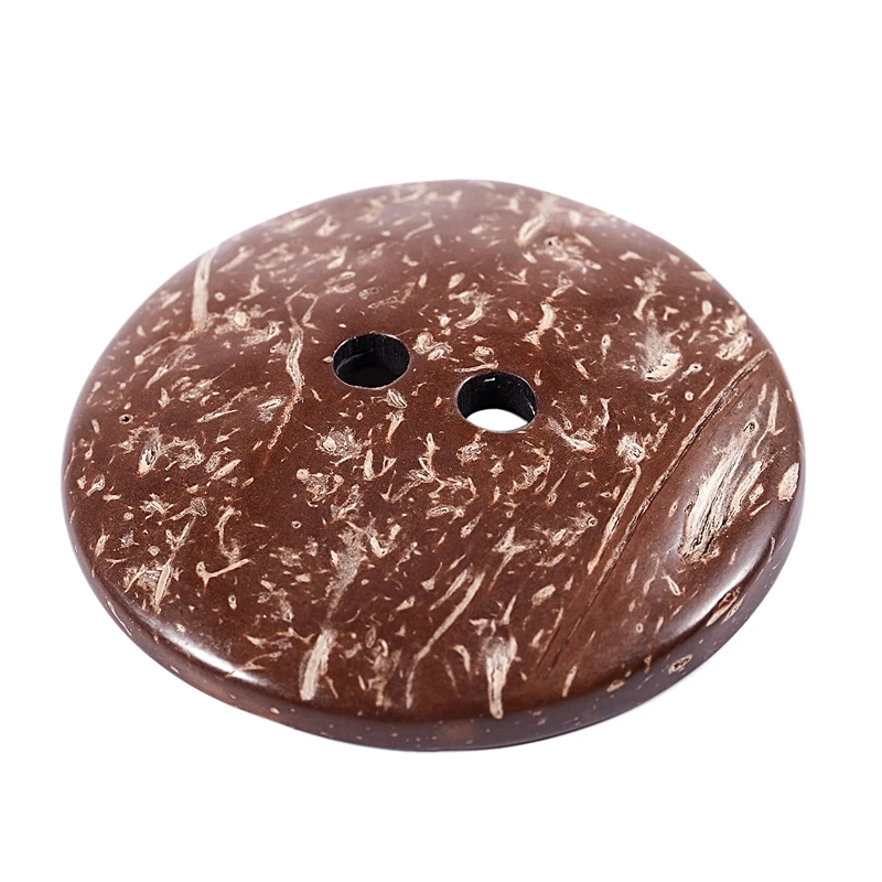 10 шт. кокосовой скорлупы кнопки для шитья скрапбукинга Коричневые круглые 2
