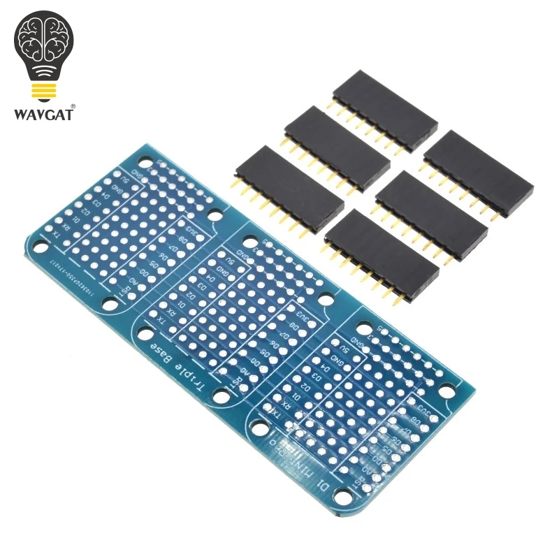 

Базовый Tripler V1.0.0 WAVGAT esp8266 D1 mini для модуля зуммера Arduino, умная электроника