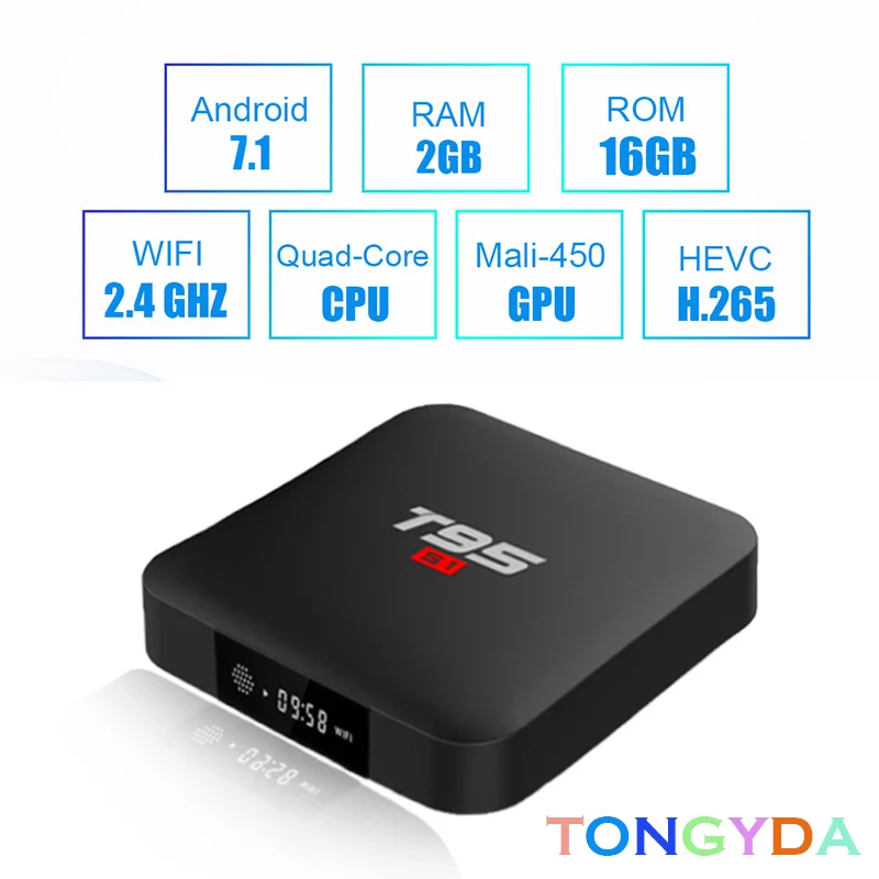 T95 Google voice Smart tv Box Android 9 0 Восьмиядерный ГБ 8 16 RK3368PRO 1080P H.265 4K Youtube 5G/Wifi Netflix