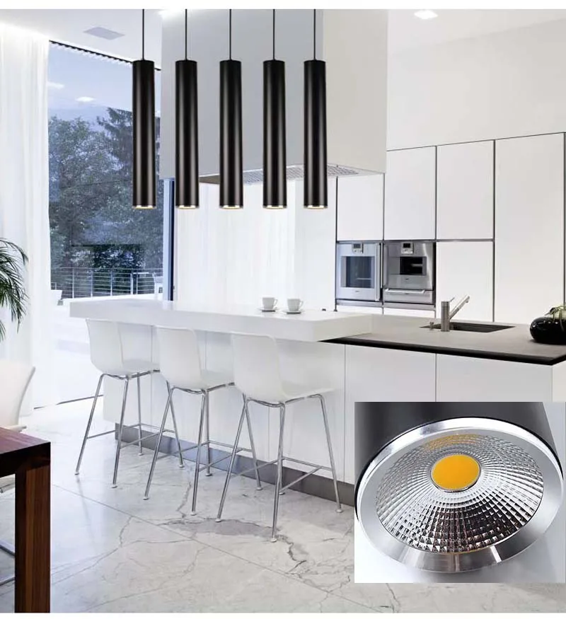 Индивидуальные светодиодные подвесные лампы COB для гостиничного проекта круглые