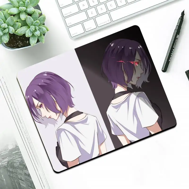 

Tokyo Ghoul Keyboards Mat Rubber Gaming mousepad Desk Mat Small Pads Rubber Mouse Mat MousePad Desk Gaming Mousepad Cup Mat