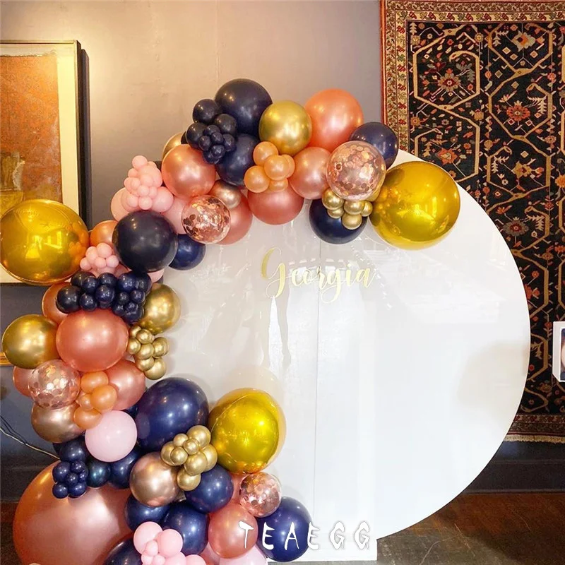 100 шт Розовый Золотой Шар АРКА комплект гирлянды 4D воздушный шар из фольги