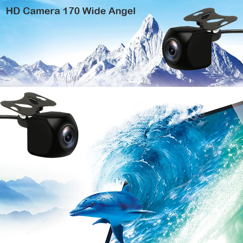 Универсальная автомобильная камера заднего вида с объективом рыбий глаз HD