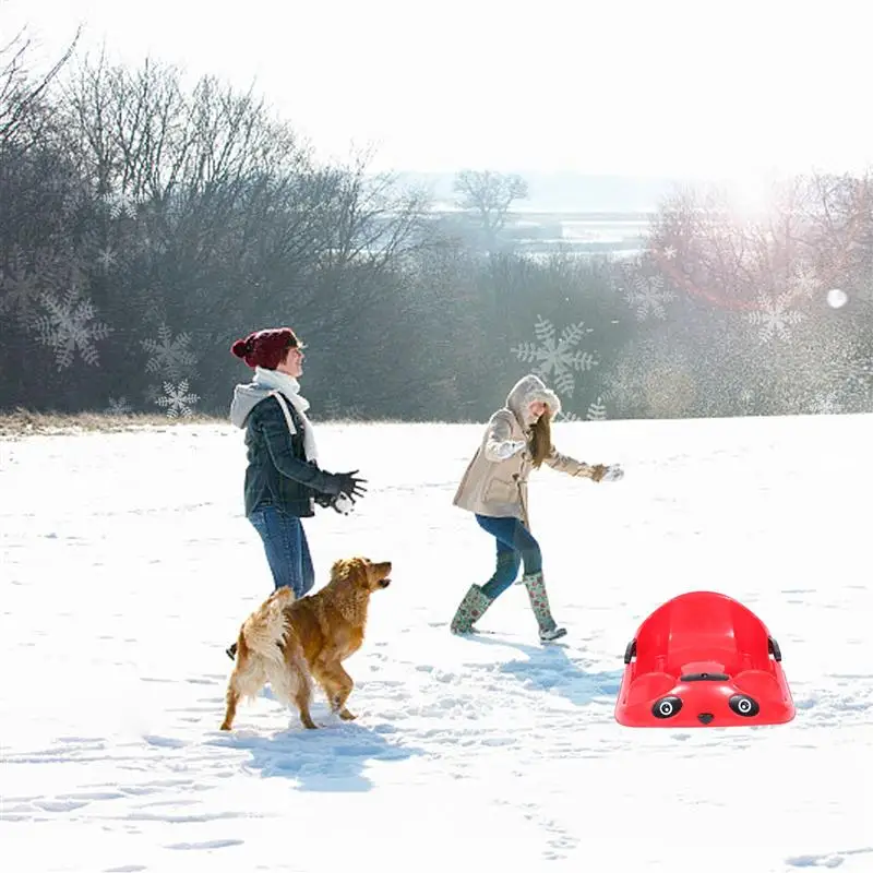 1 шт. утолщенный сноуборд сани песок снег трава доска Очаровательная панда