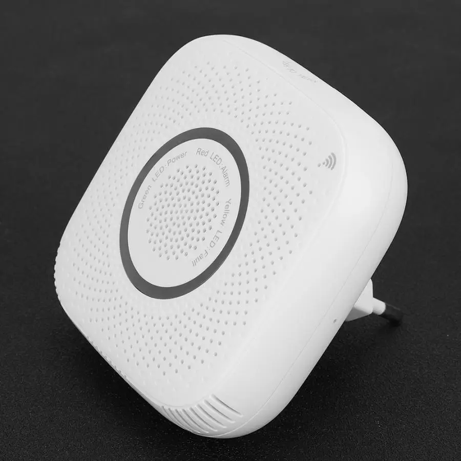 Wi Fi датчик утечки газа Умный домашний детектор безопасности работает с Tuya EU 100 240 в
