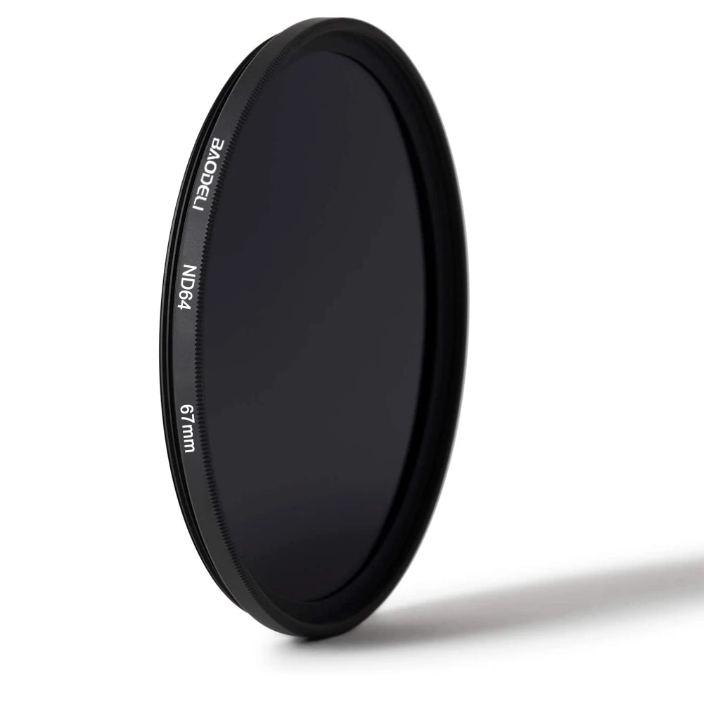 Фильтр BAODELI Nd 64 1000 49 52 55 58 62 67 72 77 82 мм для объектива камеры Canon M50 600d Nikon D3200 D3500 D5100 D5600