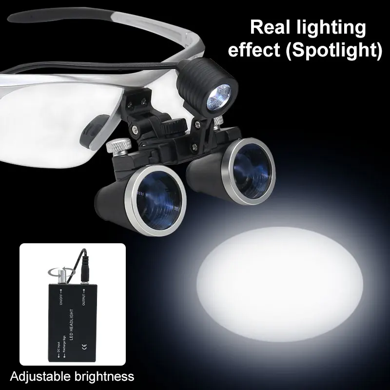 Стоматологические очки 2 5x увеличительные светодиодный Ной подсветкой