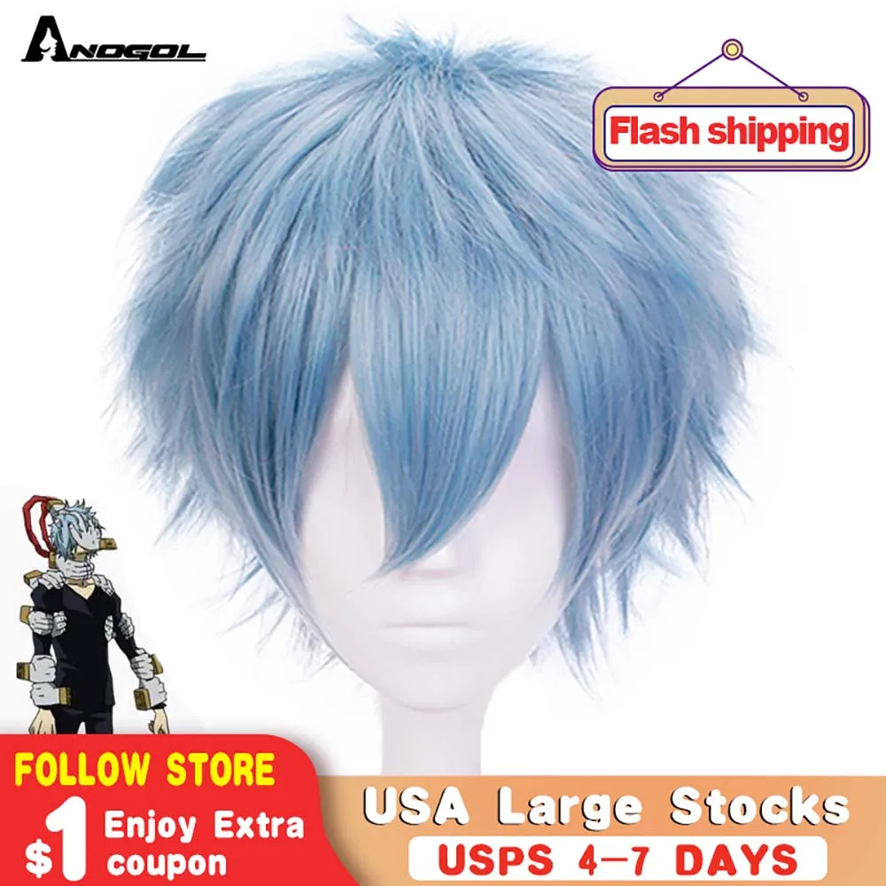 Аниме Anogol My Hero Academy Boku No Hiro Tomura Shigaraki короткий парик из синтетического материала с