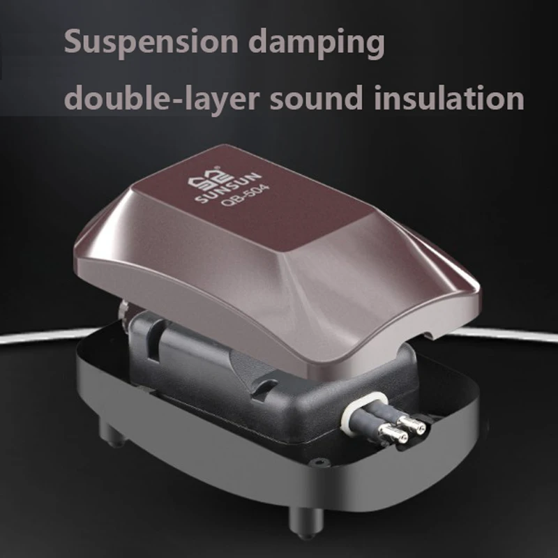 Воздушный насос для аквариума SUNSUN бесшумный кислородный аэрационный