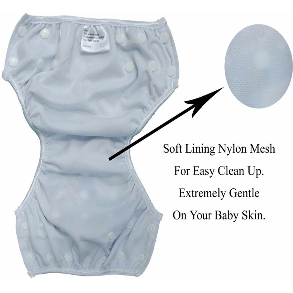 2 шт./упаковка Детские водонепроницаемые подгузники для плавания | Тканевые