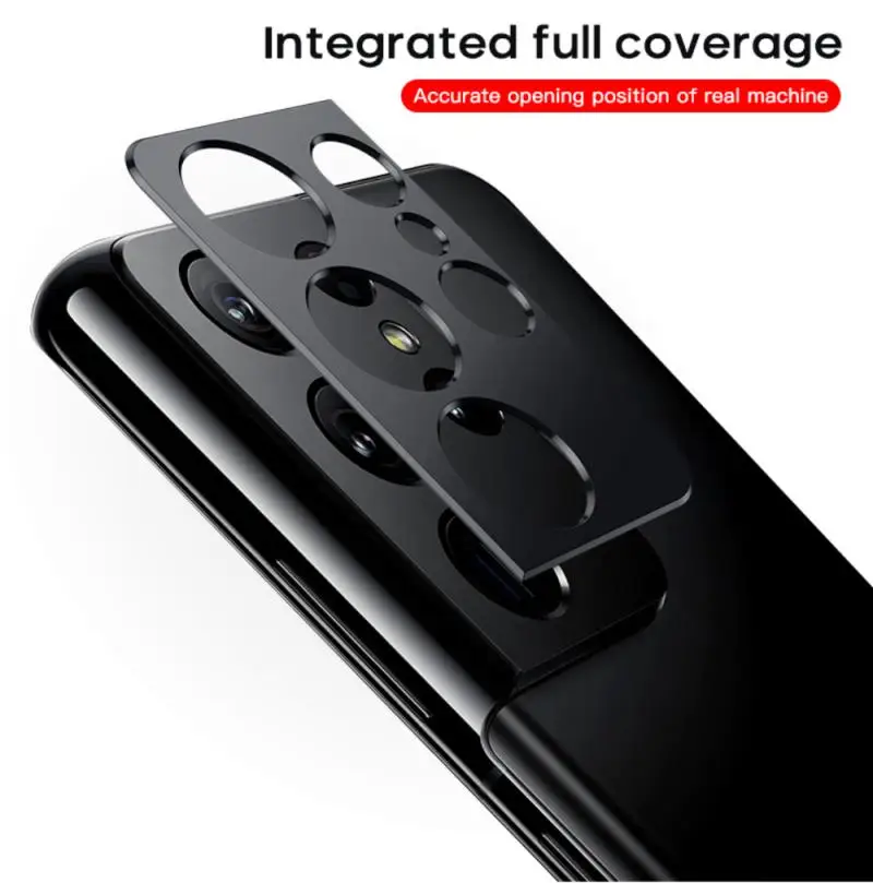 

Aluminum alloy Camera Lens Protector Case For Samsung Galaxy S21 Ultra Plus rear Camera Lens Anti-fingerprint Protection Cover