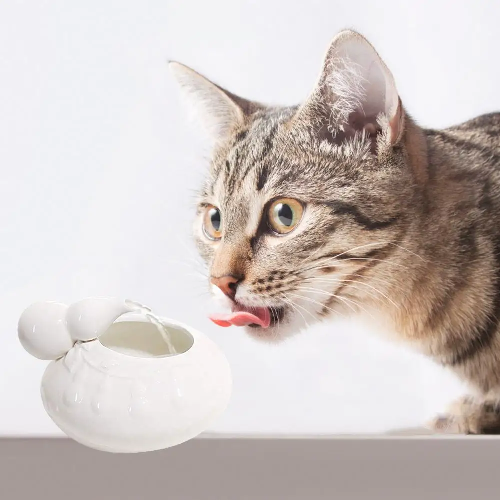 Pet Cat керамический диспенсер для воды автоматическая поилка циркулирующий фонтан с питьевой водой система фильтрации циркулирует воду